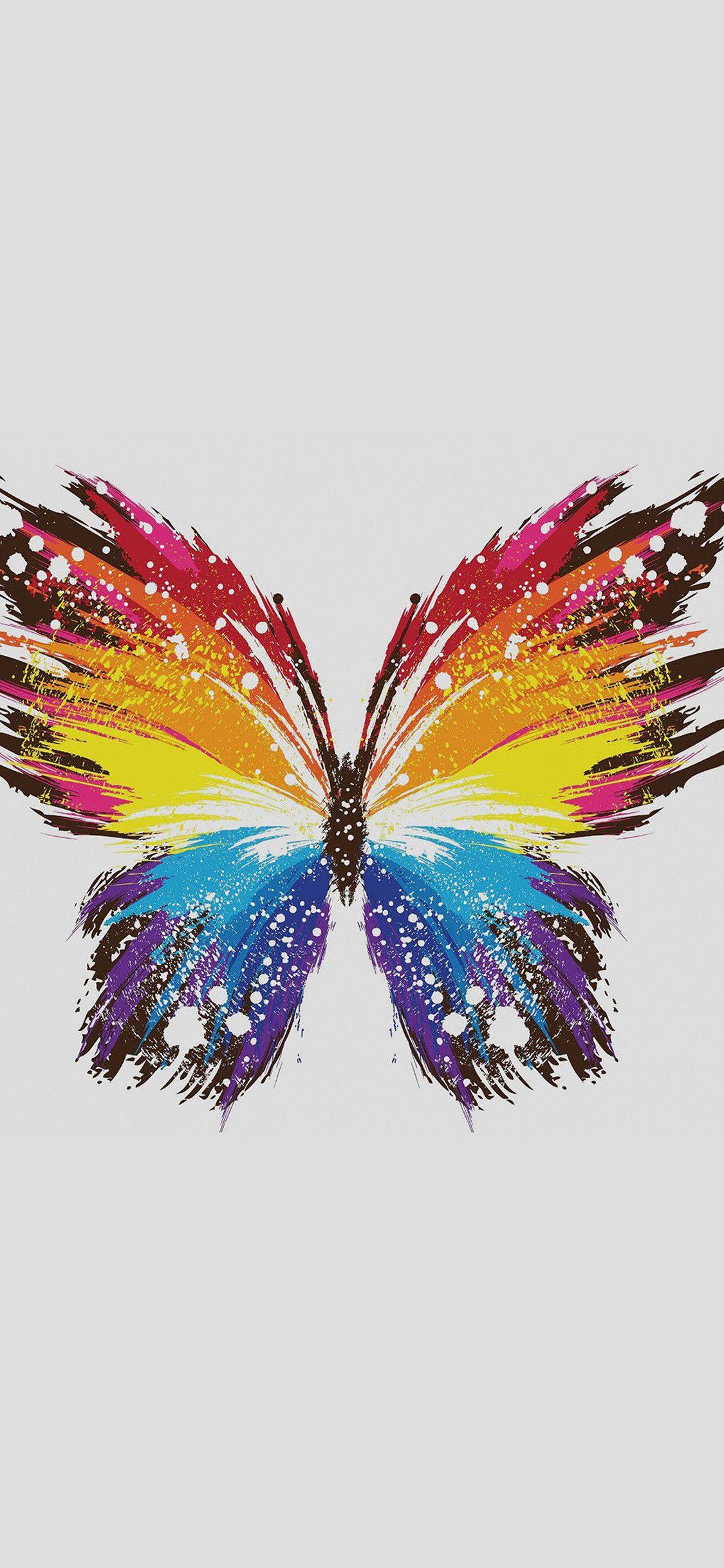 1125x2436 Cute Butterfly Wallpaper background picture