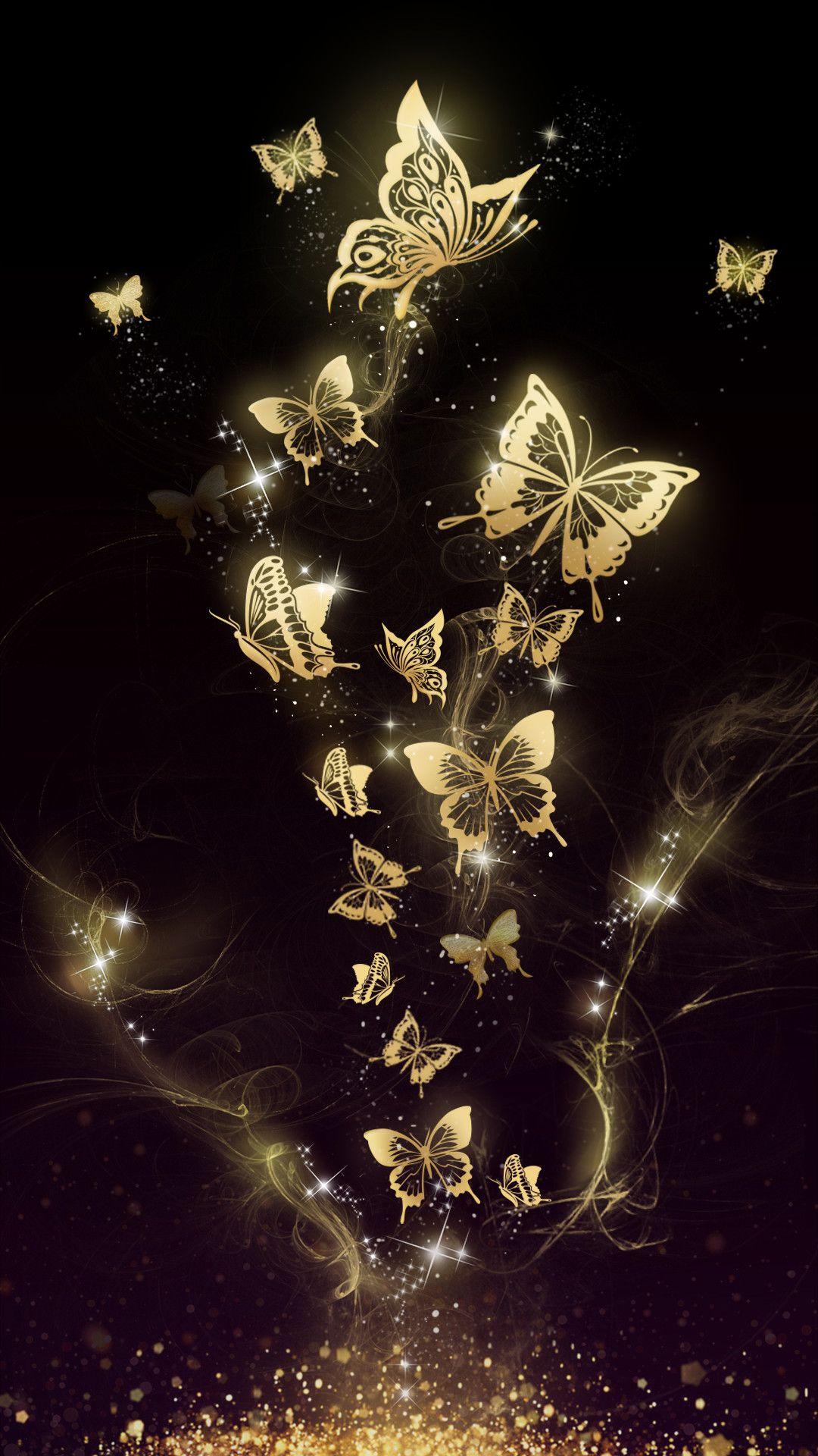 1080x1920 Single Butterfly Pink Rose Beautiful Pretty Flower Wallpaper