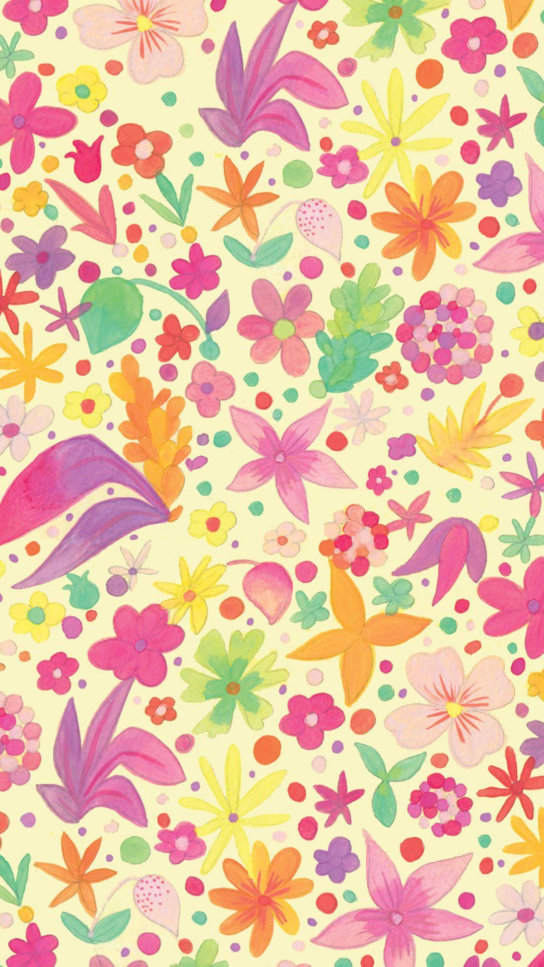1080x1920 Hình Nền Dễ Thương Tumblr Floral iPhone - Anime Hoa