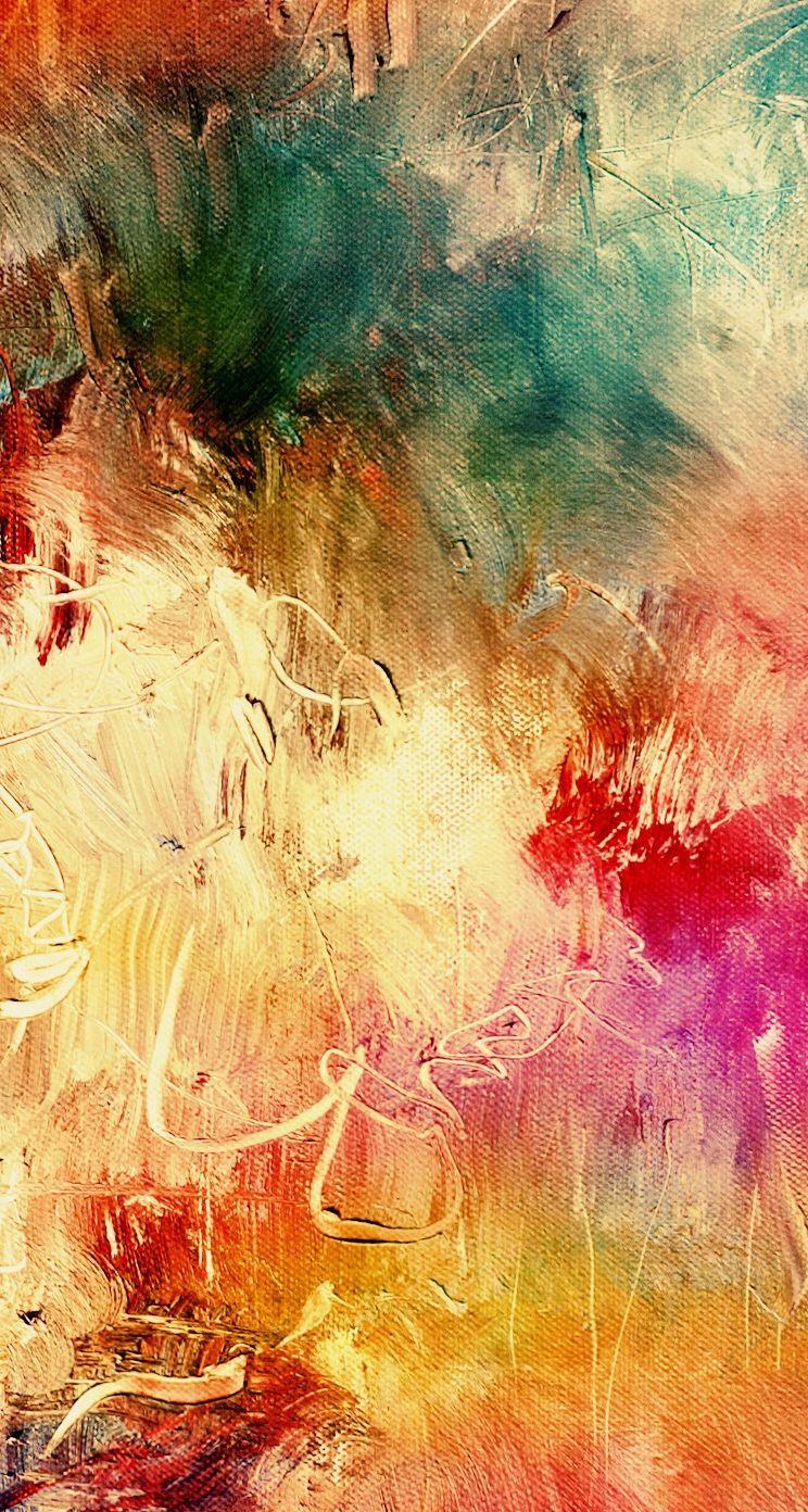 744x1392 Colorful Vintage Wallpaper