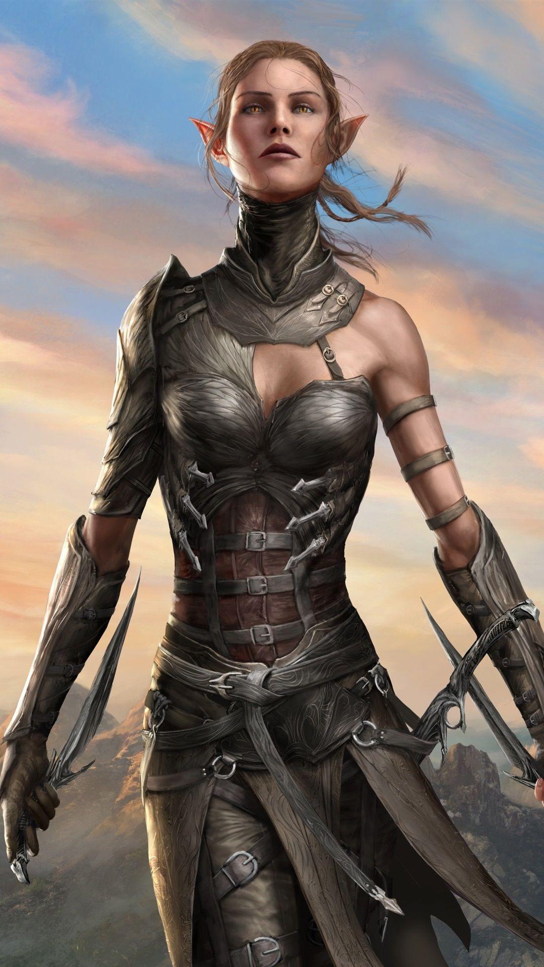 1080x1920 Divinity: Original Sin elf girl, warrior 1080x1920 iPhone