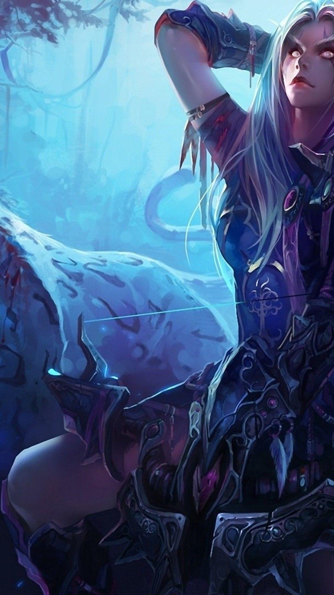 1080x1920 World of Warcraft Night Blood Elf Wallpaper for Desktop