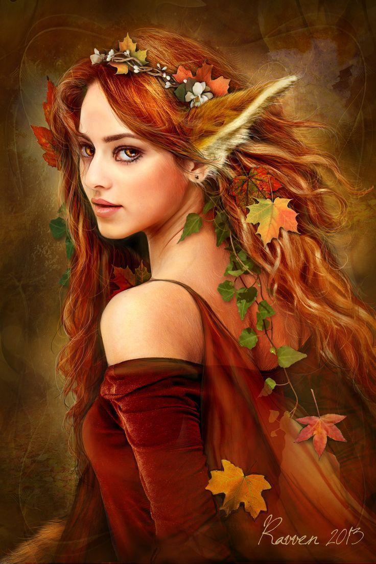 736x1104 Autumn Fairy Fantasy Wallpaper iPhone 8 3D iPhone