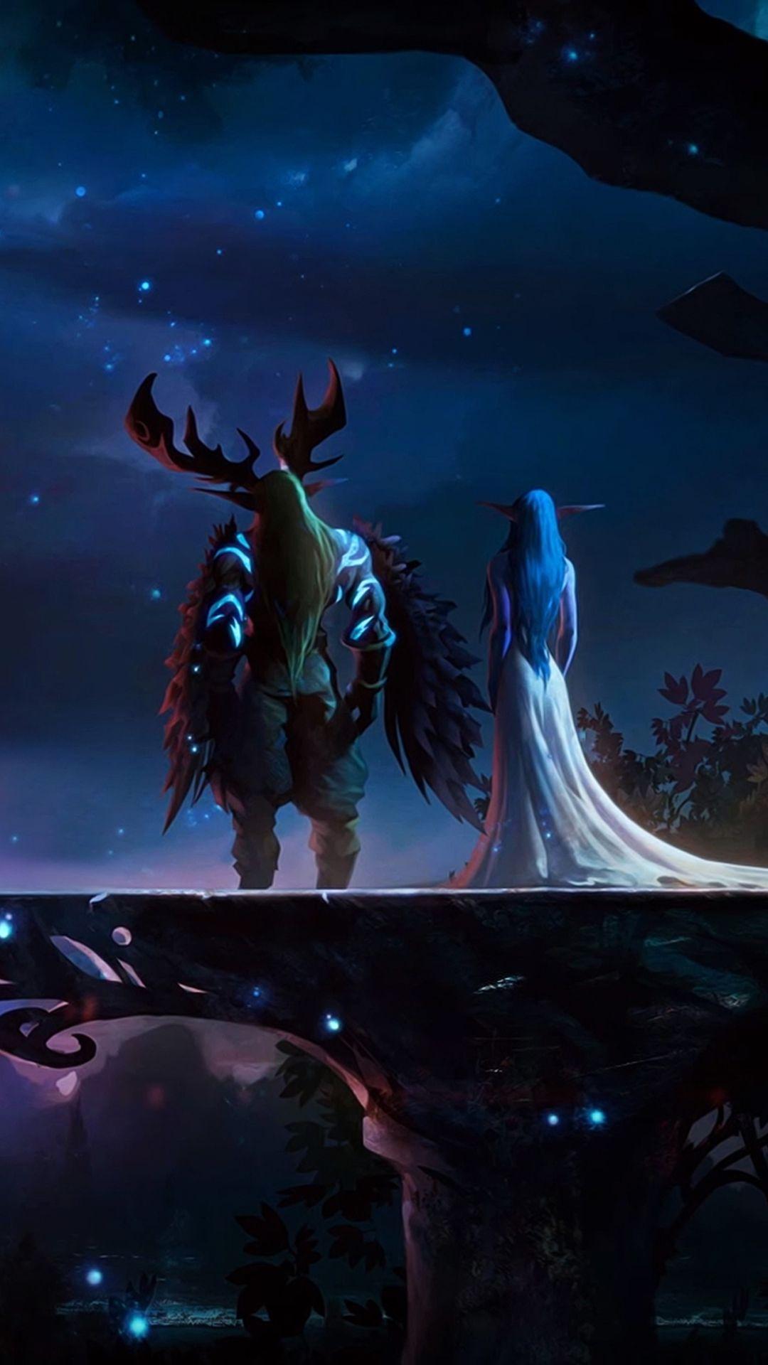 1080x1920 Elf And Knight World Of Warcraft iPhone 6s, 6