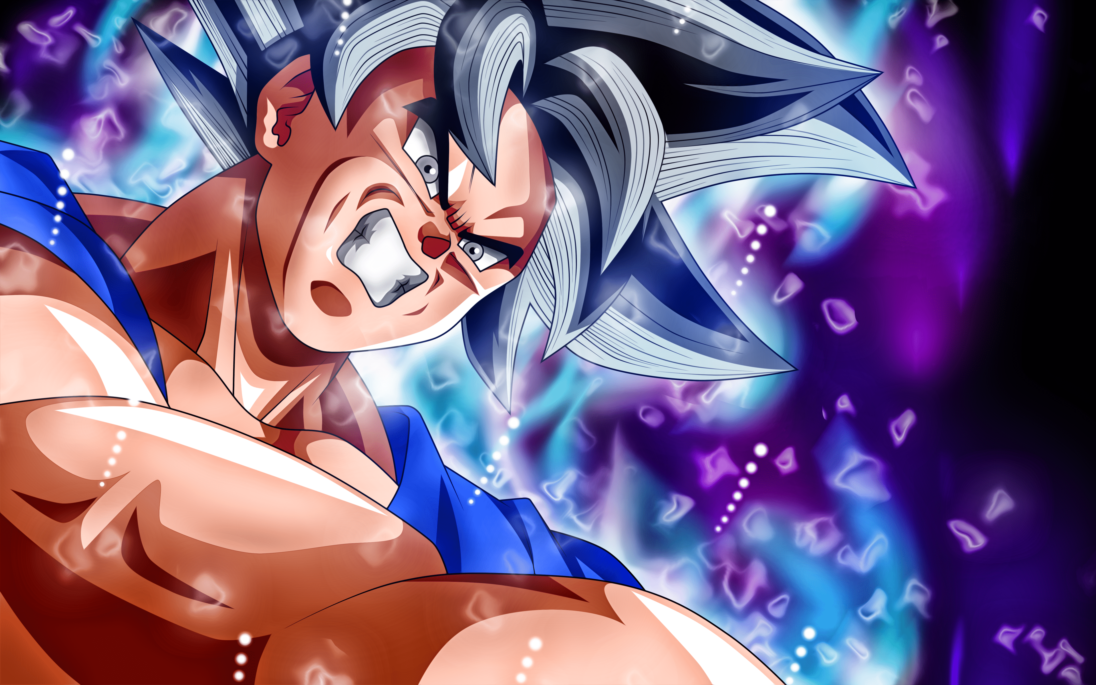 3840x2400 Download wallpaper Evil Goku, 4k, Ultra Instinct Goku