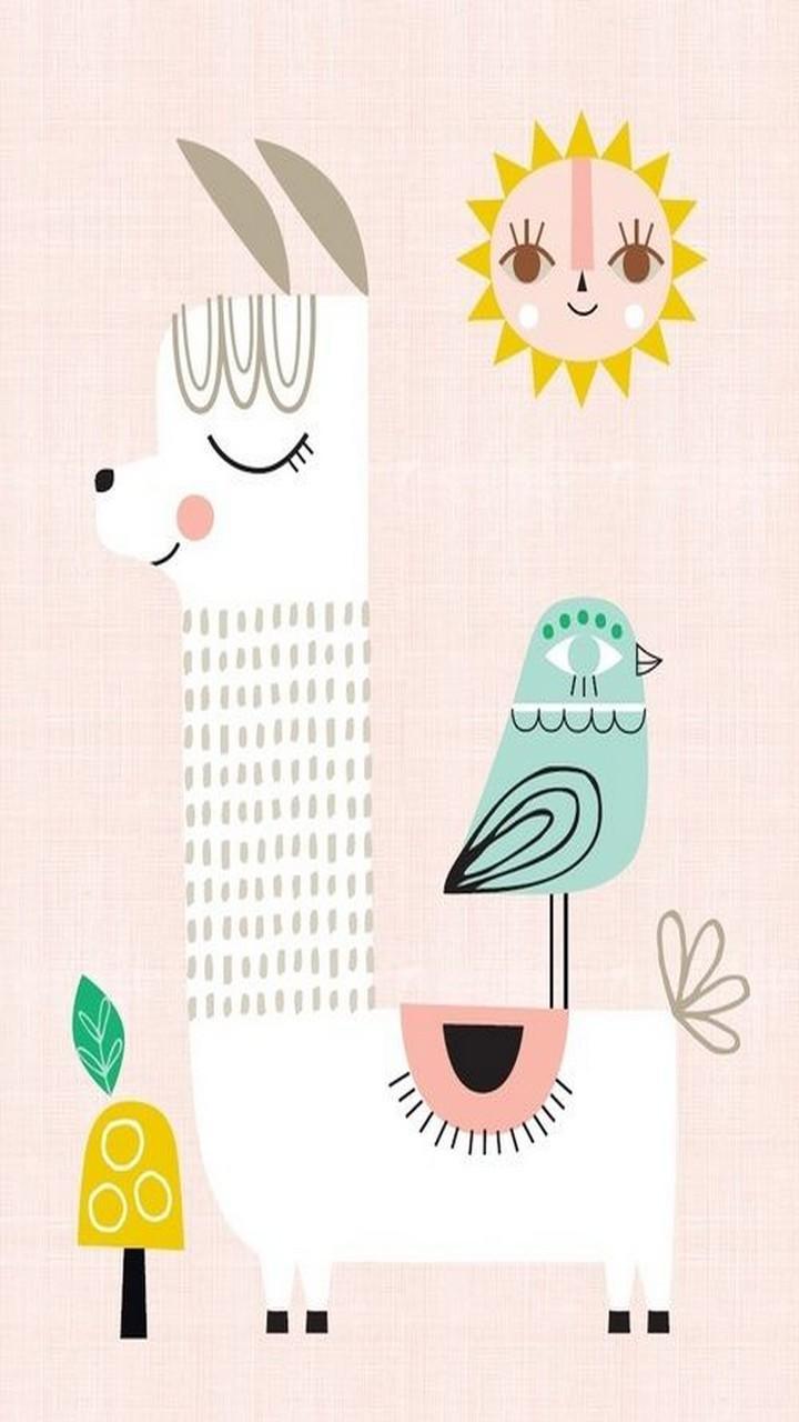 720x1280 cute llama wallpaper HD for Android
