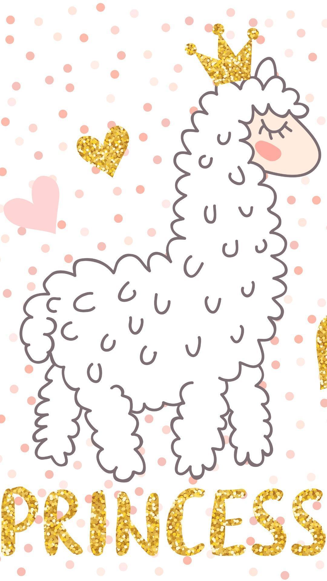 1080x1920 Llama Background