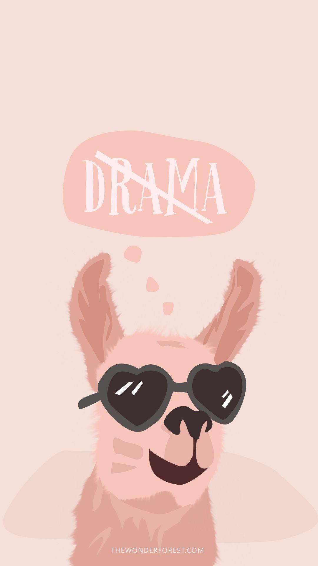 1080x1920 Download Cute Llama iPhone Wallpaper. Download Kumpulan
