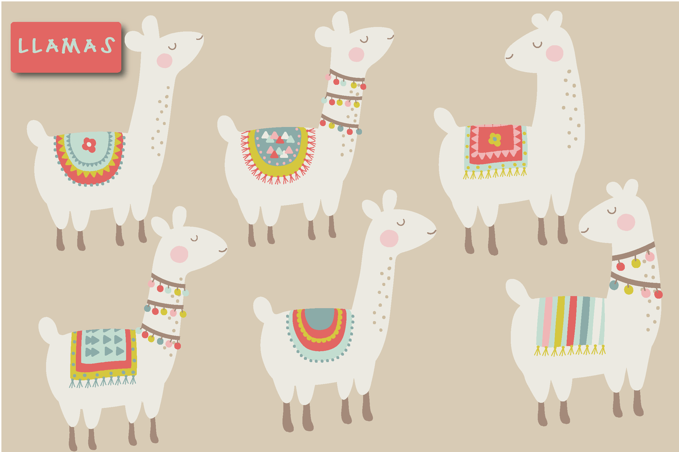 1400x932 Cute Llama Wallpaper
