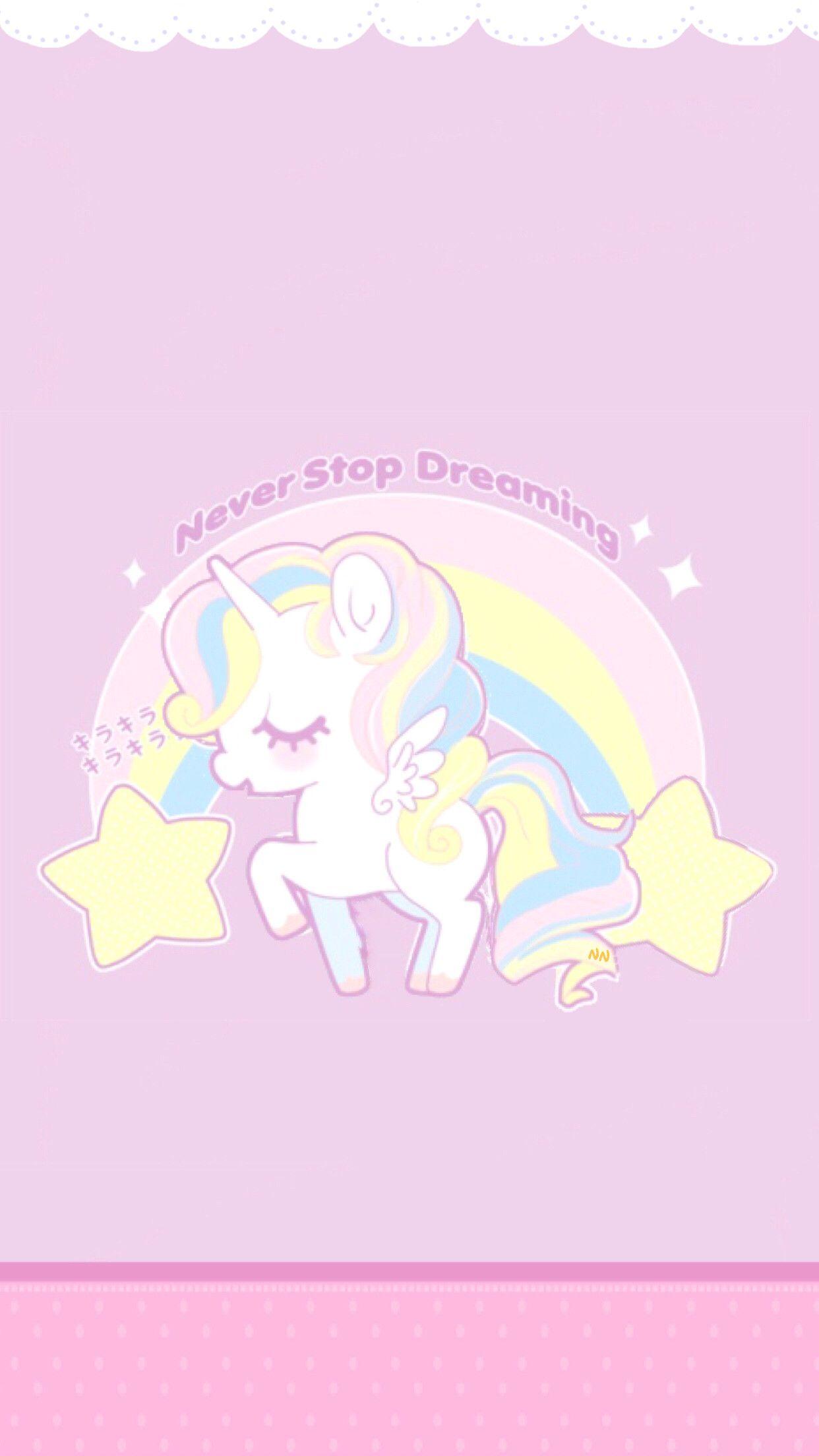 1242x2208 Kawaii Unicorn Wallpaper