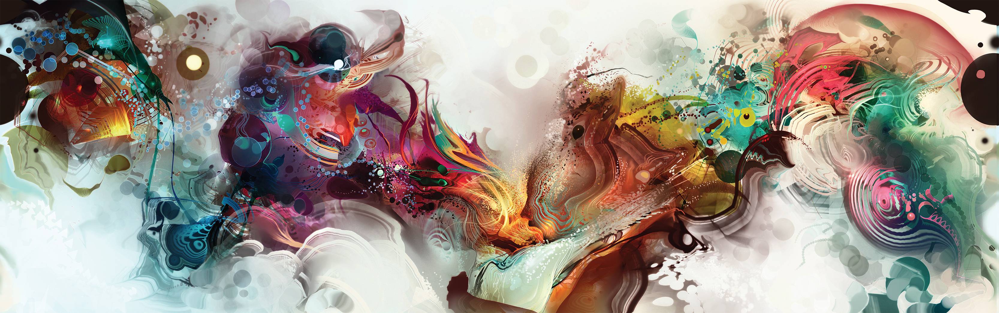 3333x1045 Kosmic Kiss • Android Jones