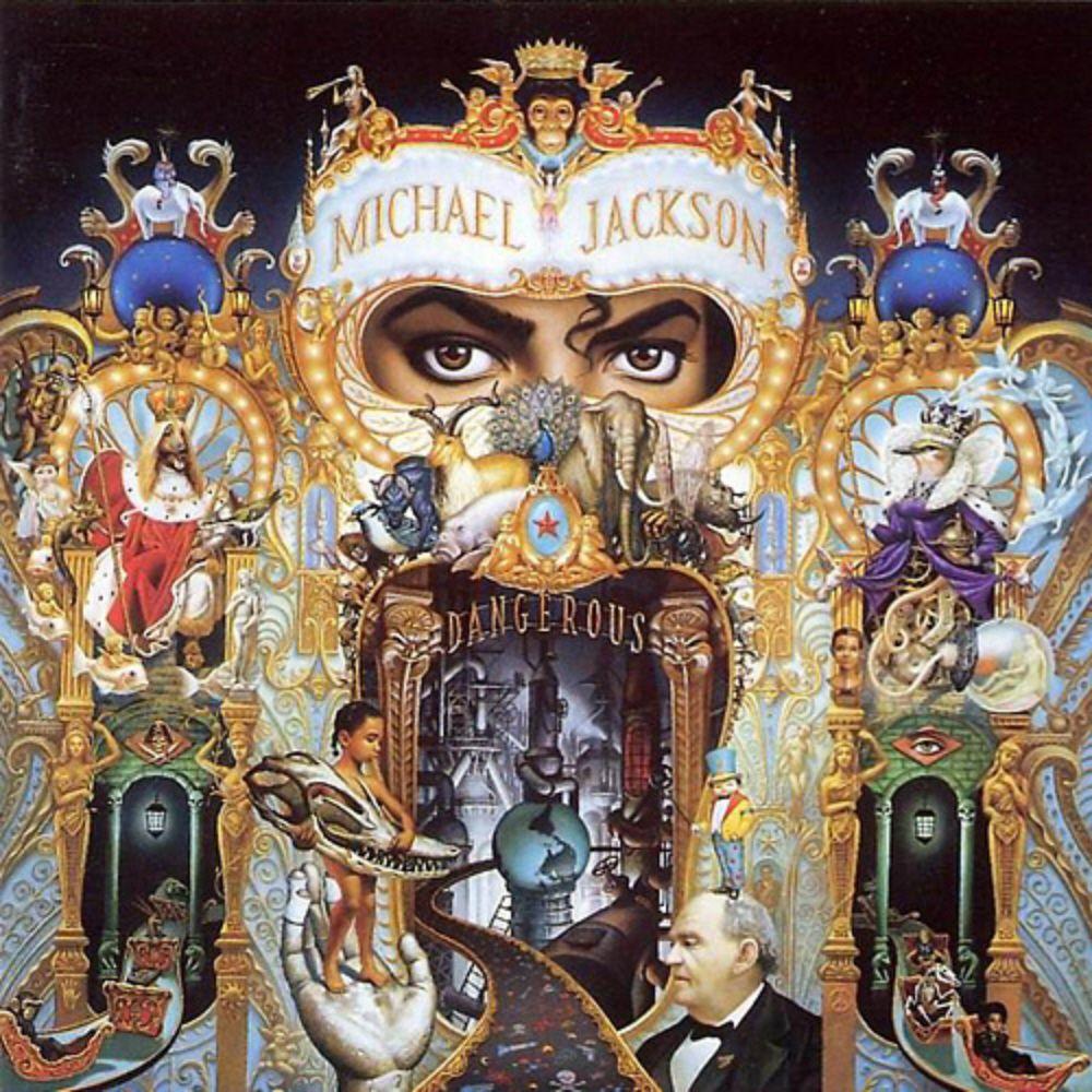 1000x1000 Michael Jackson Dangerous Album Cover Wallpaper