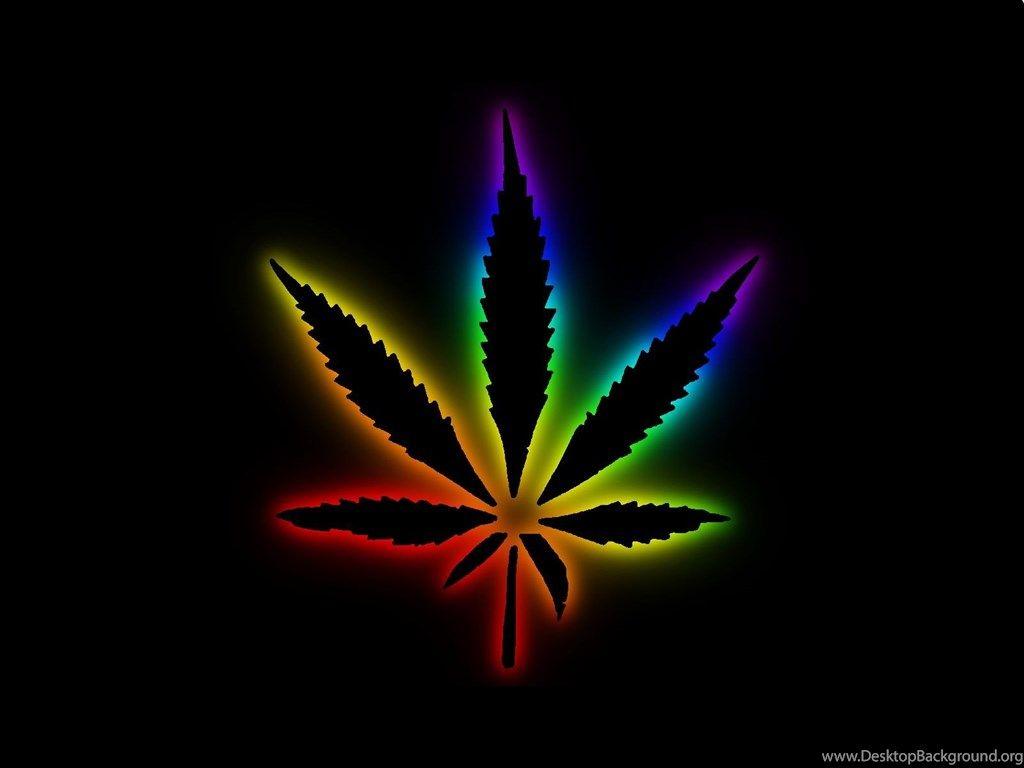 1024x768 Trippy Weed Wallpaper Desktop Background