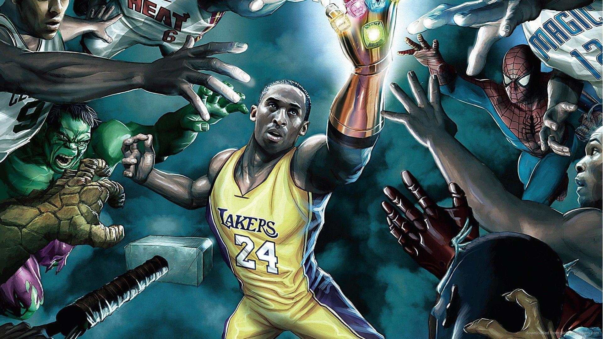Kobe Bryant Cartoon Wallpapers Top Free Kobe Bryant Cartoon Backgrounds Wallpaperaccess