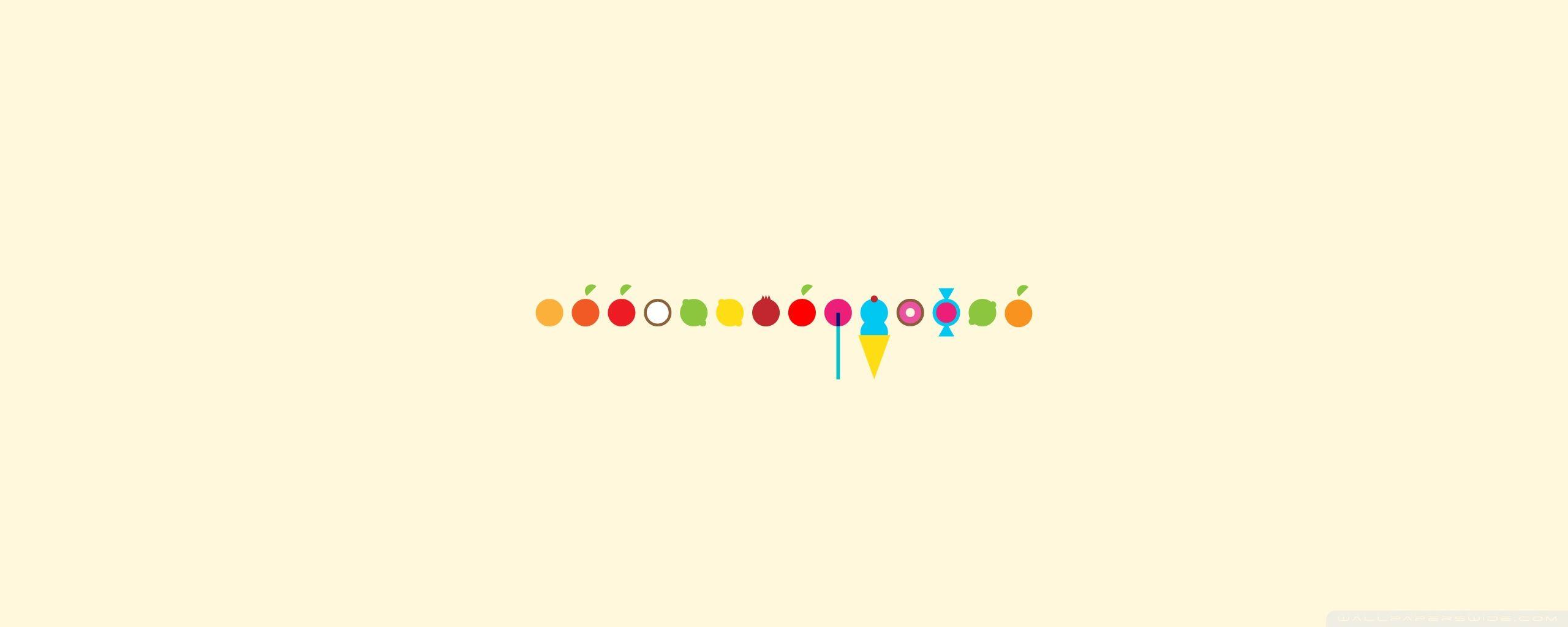 2560x1024 Fruits, Ice Cream, Candy ❤ 4K HD Desktop Wallpaper for 4K