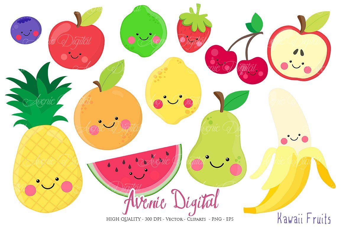 Cute Kawaii Fruit Wallpapers - Top Free Cute Kawaii Fruit Backgrounds - WallpaperAccess
