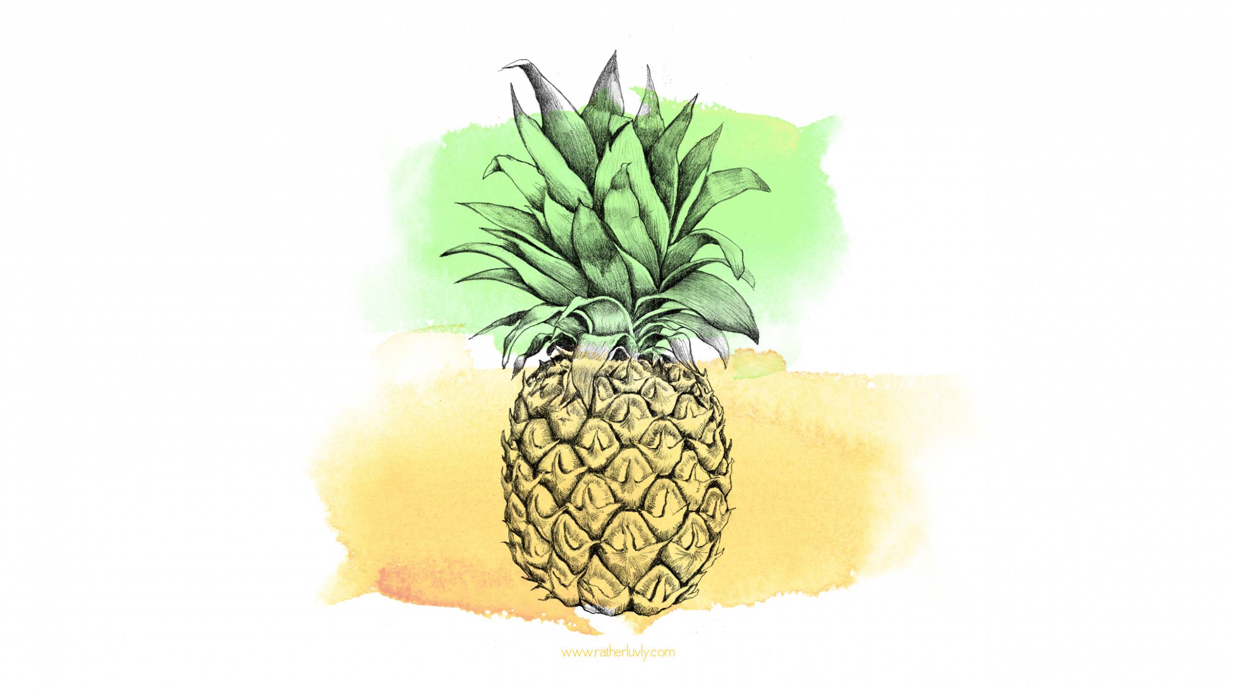 2500x1406 Cute Pineapple Wallpaper