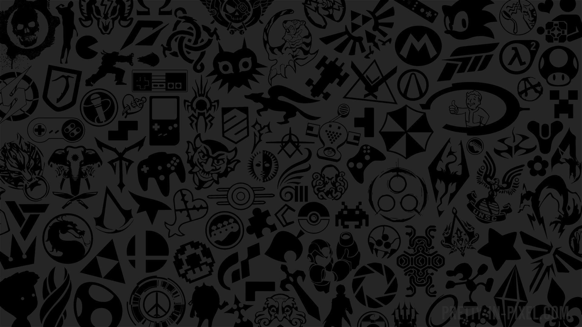 Black And White Gaming Wallpapers Top Free Black And White Gaming Backgrounds Wallpaperaccess