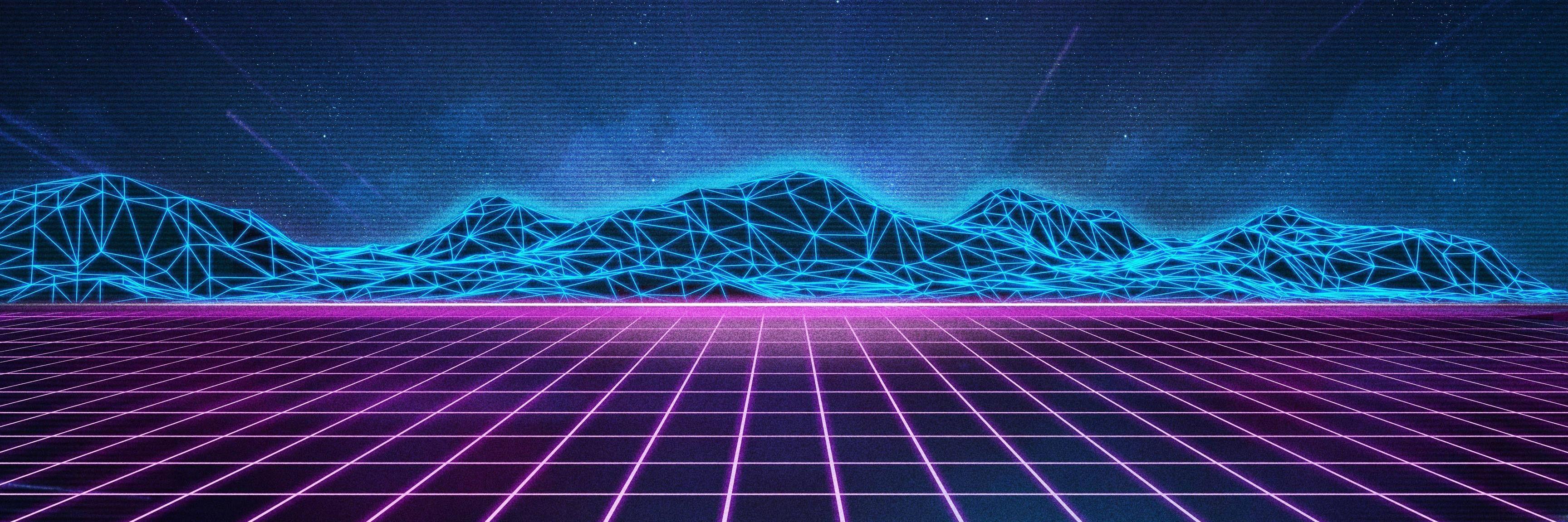 3456x1152 80S Wallpaper