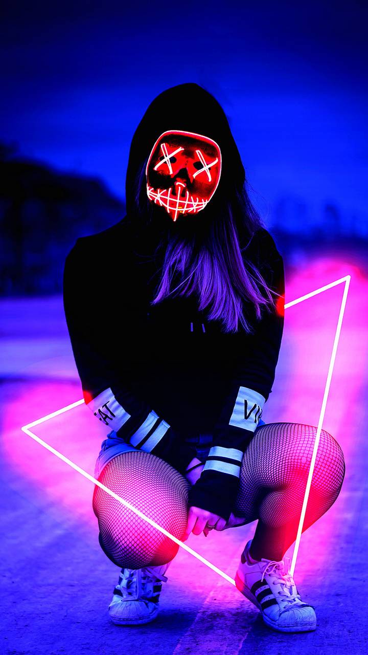 720x1280 Neongirl Wallpaper