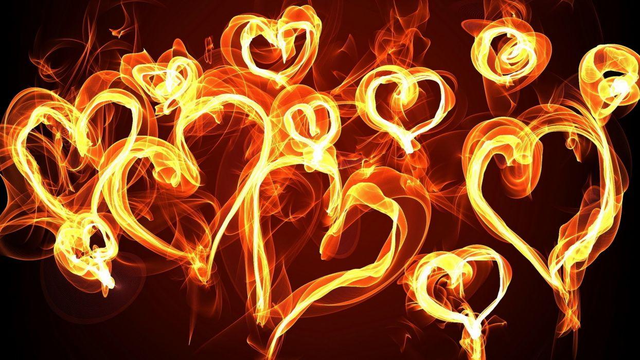 1244x700 Abstract fire flames love romance heart bright cg digital