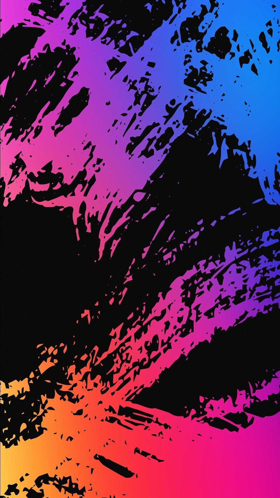1080x1920 4k Neon Colors Background Neon Heart Abstract 4k