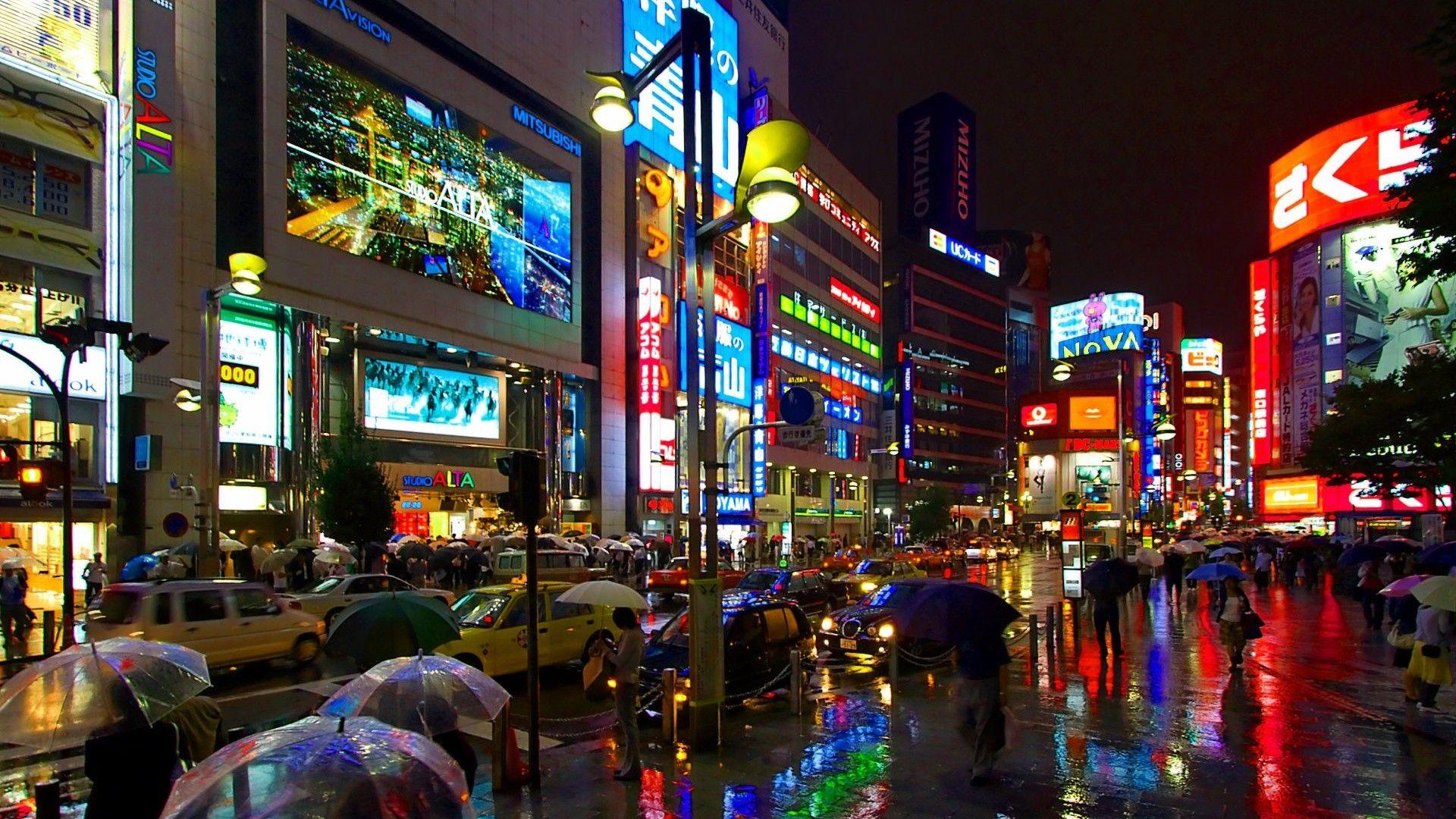 1920x1080 Japan Cityscape Wallpaper