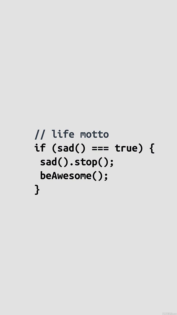750x1334 Wallpaper Programmers Life Motto