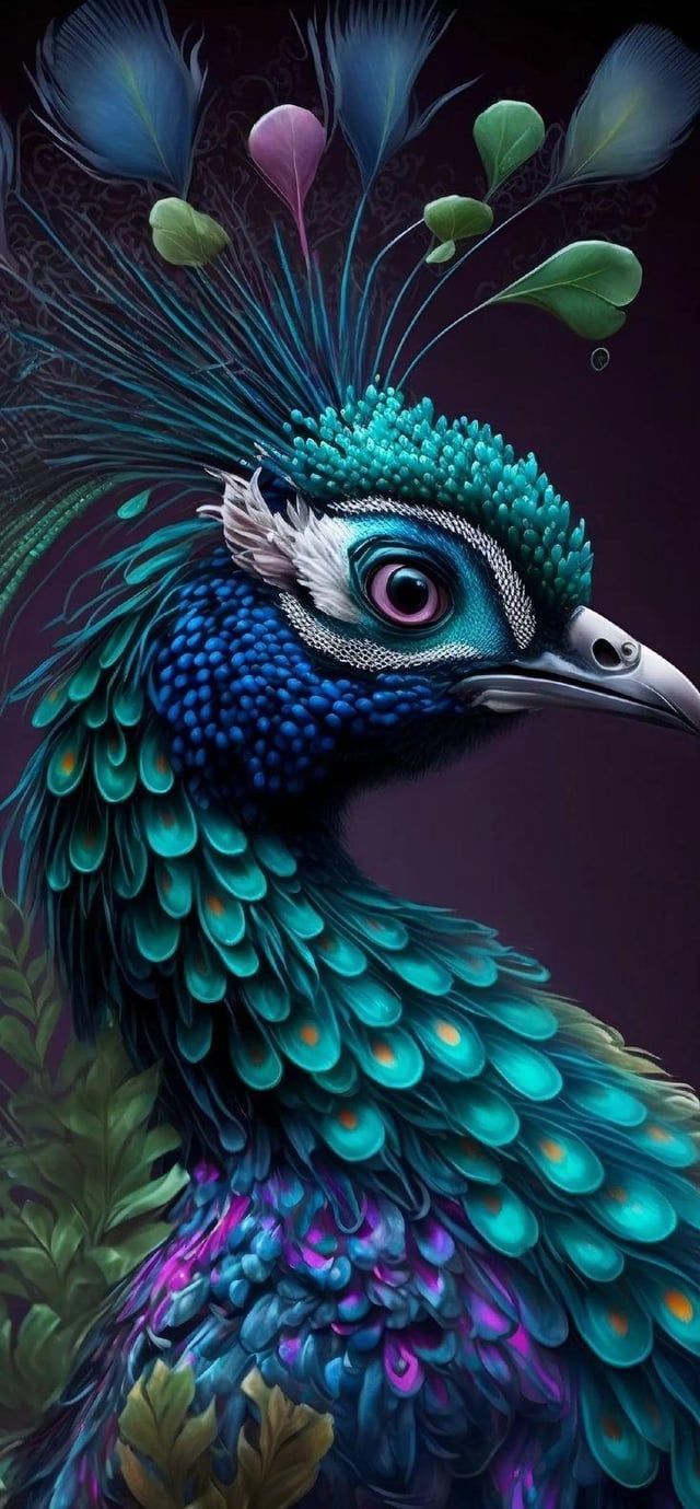 640x1379 Peacock Artwork