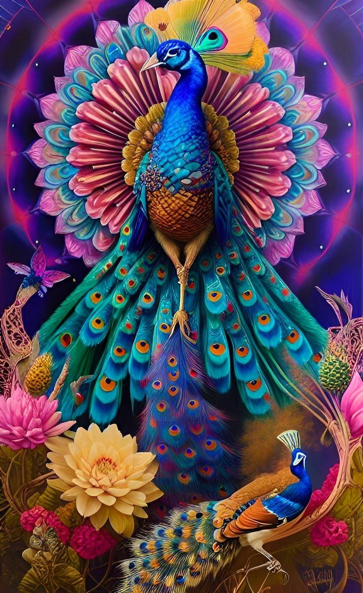 736x1202 Peacock Artwork
