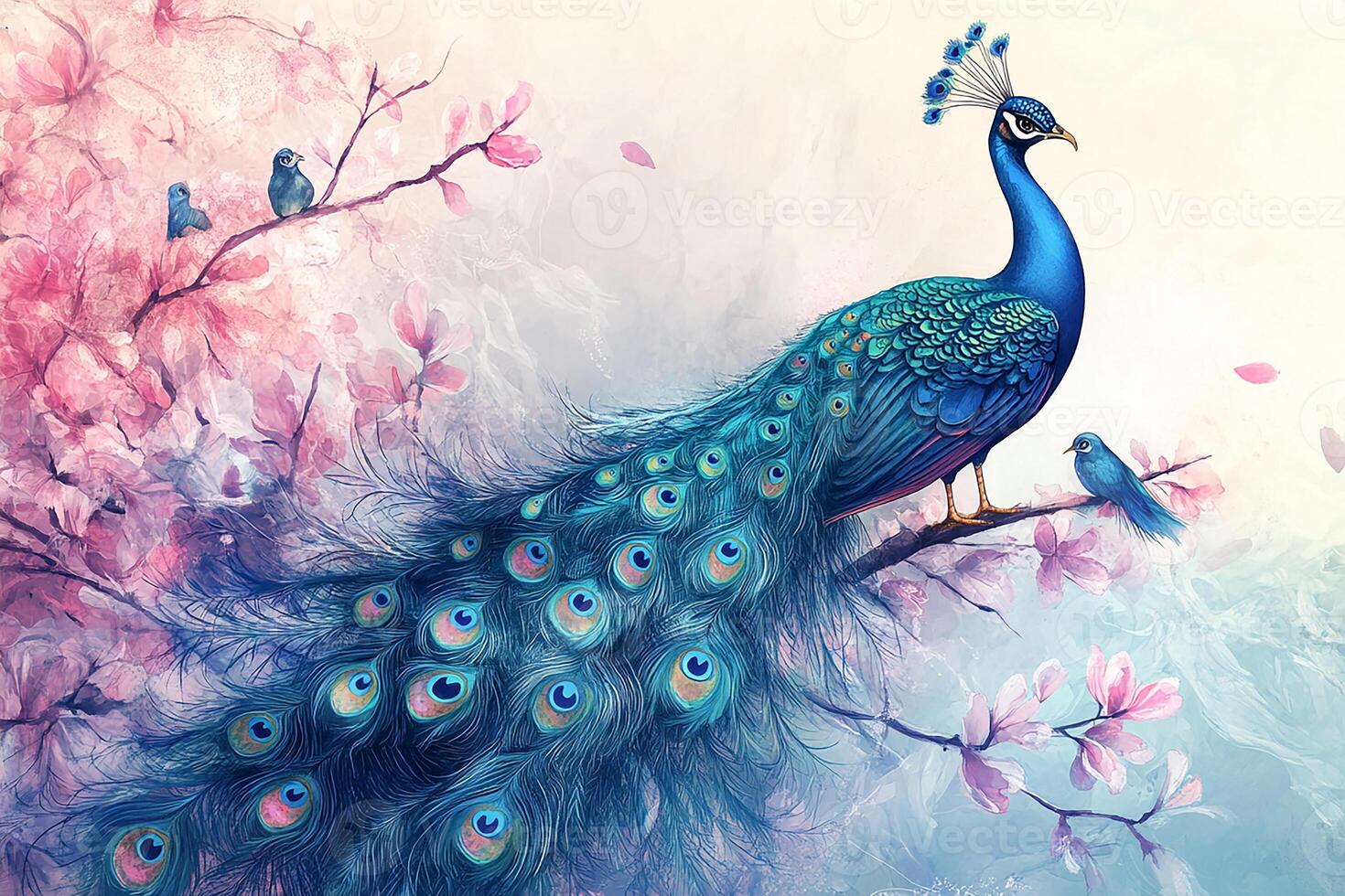 1470x980 Peacock Painting , Image