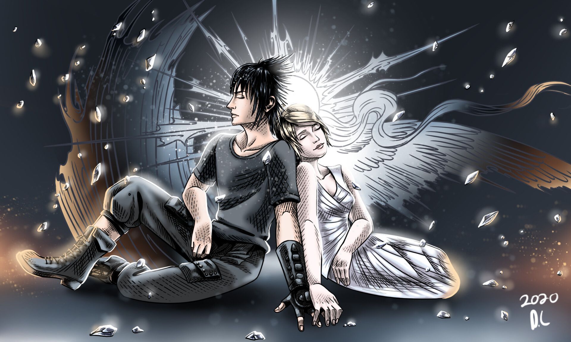 1920x1152 Nuit et Lune