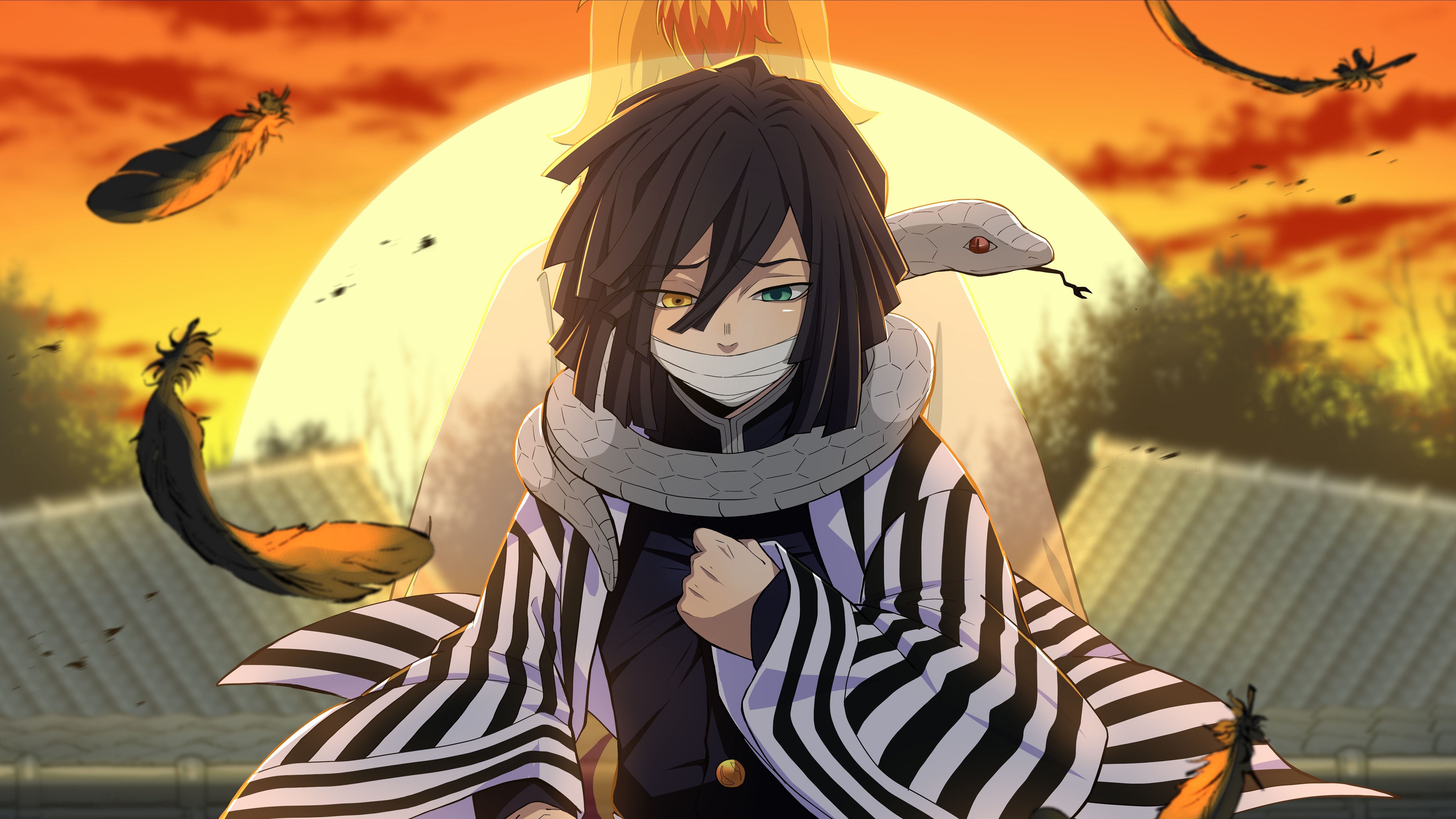 5120x2880 Obanai Iguro 4K 5K HD Demon Slayer