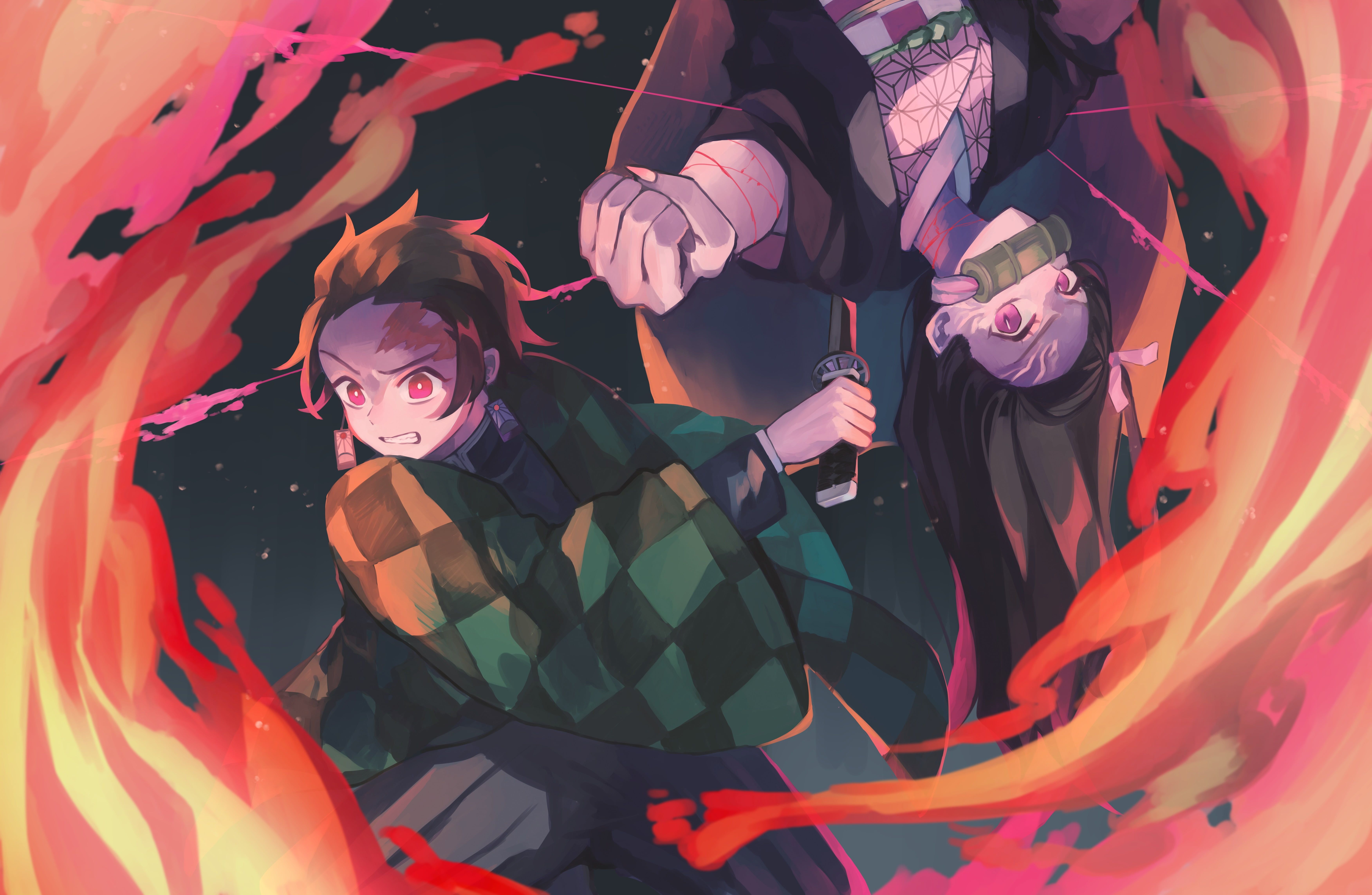 7008x4571 HD wallpaper: Anime, Demon Slayer