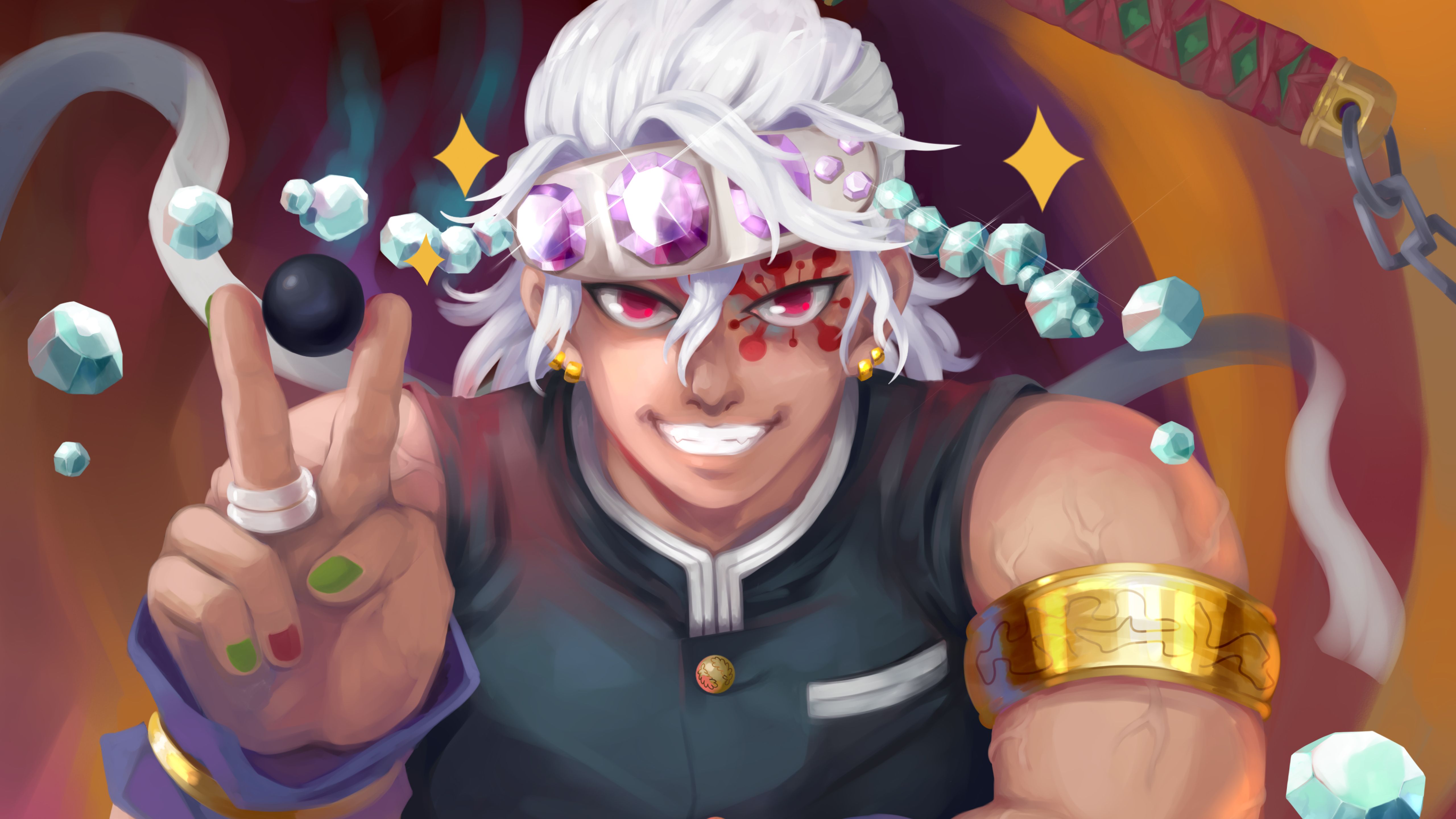 5120x2880 Tengen Uzui HD Demon Slayer