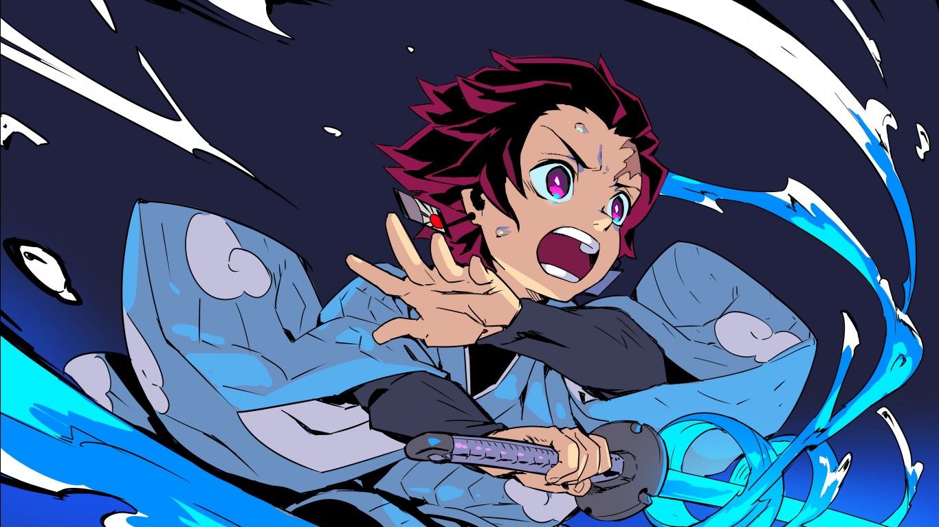 1366x768 Demon Slayer Tanjirou Kamado With