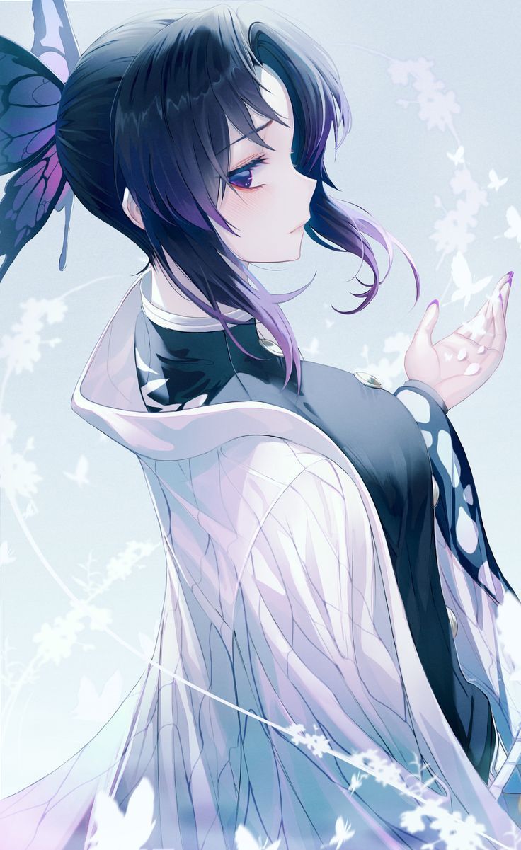 736x1201 HD wallpaper: Kochou Shinobu, Kimetsu