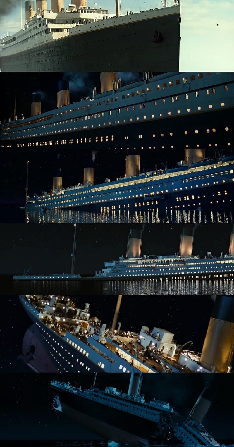 800x1528 HD titanic sinking wallpaper