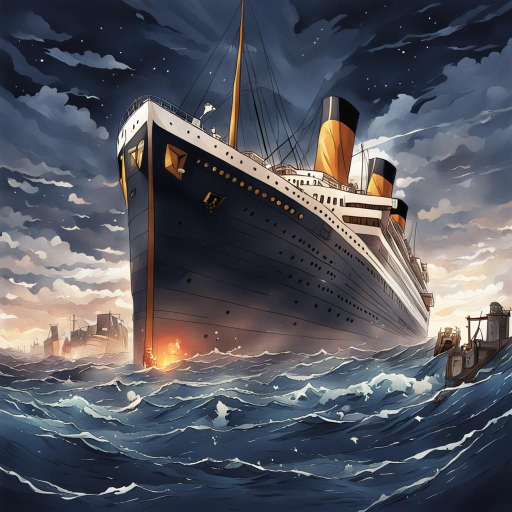 1024x1024 titanic is sinking is sinking