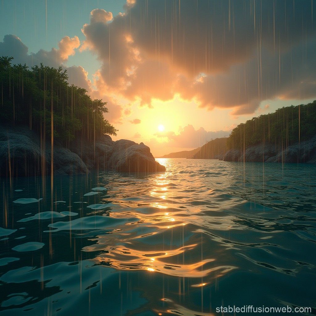 1024x1024 Los Roques Island Venezuela Sunset