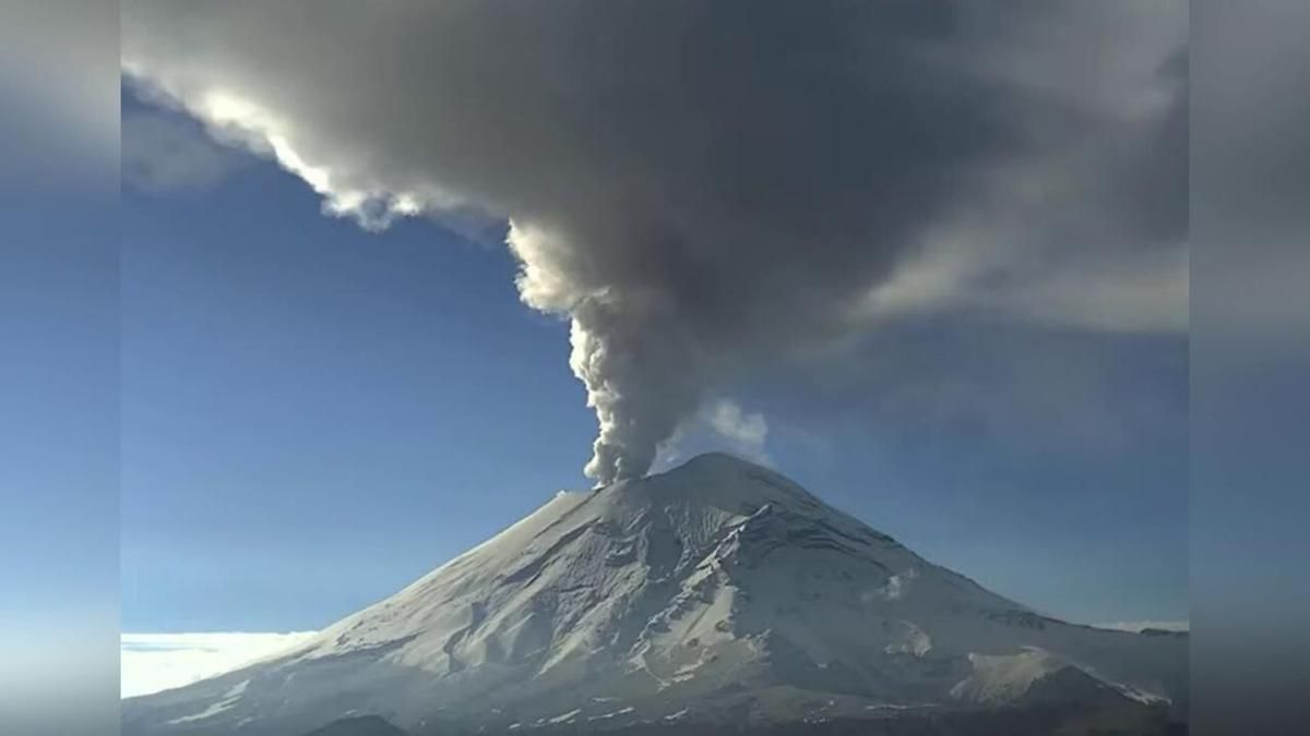 1200x675 Mexico: Popocatepetl Erupts with Five