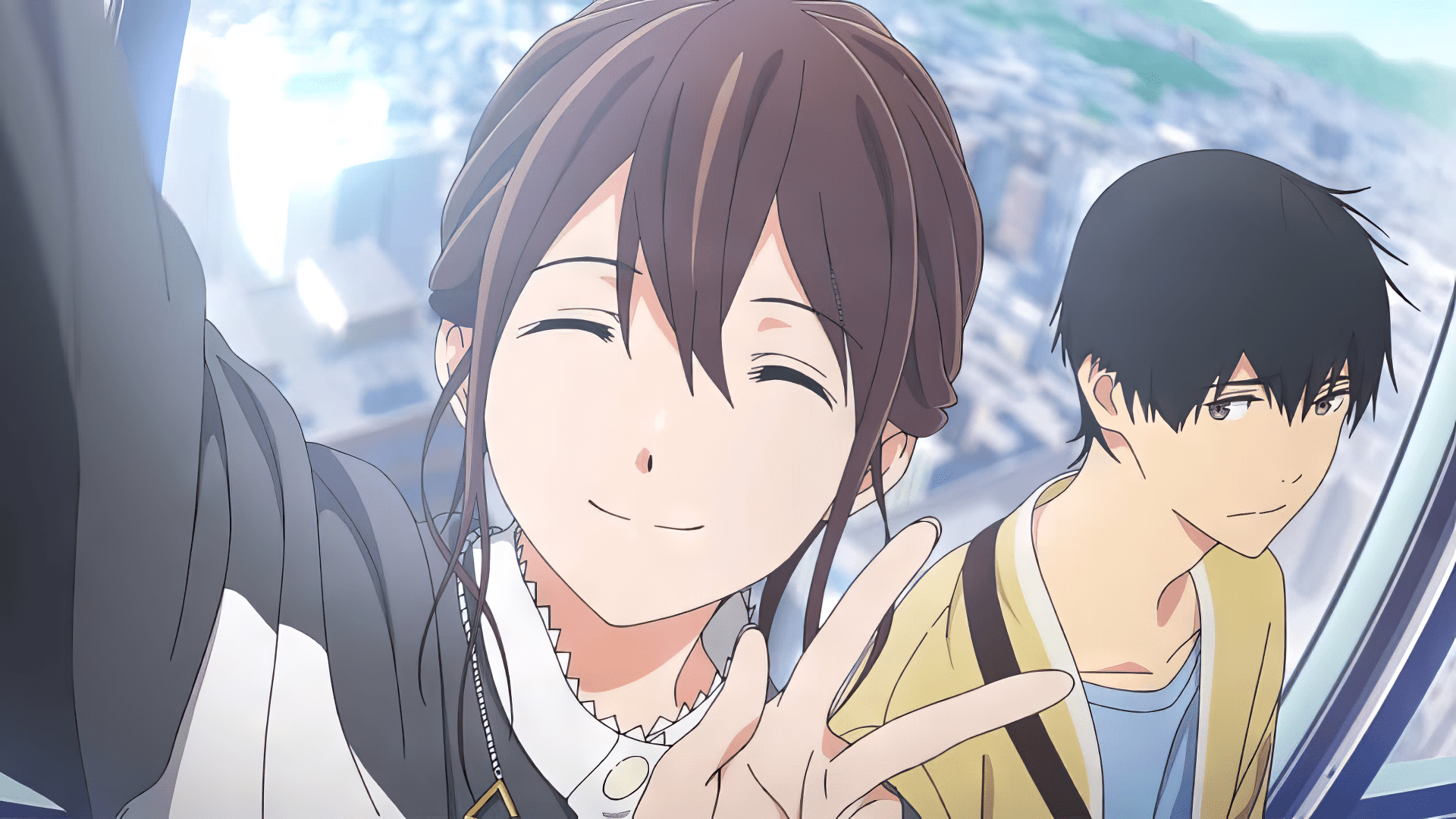 1920x1080 HD Wallpaper of Haruki Shiga and Sakura