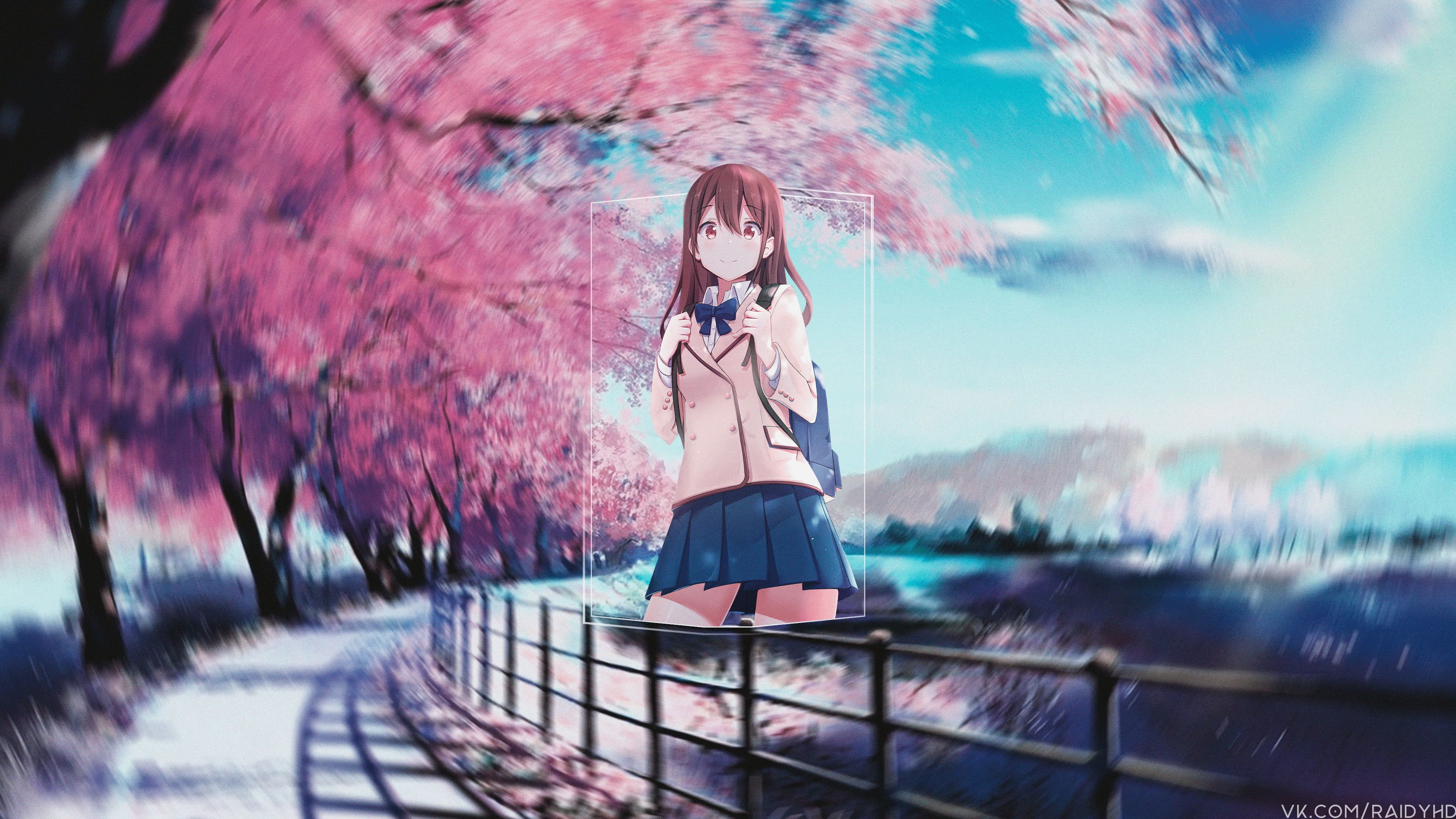 3840x2160 Sakura Anime 4k Wallpaper