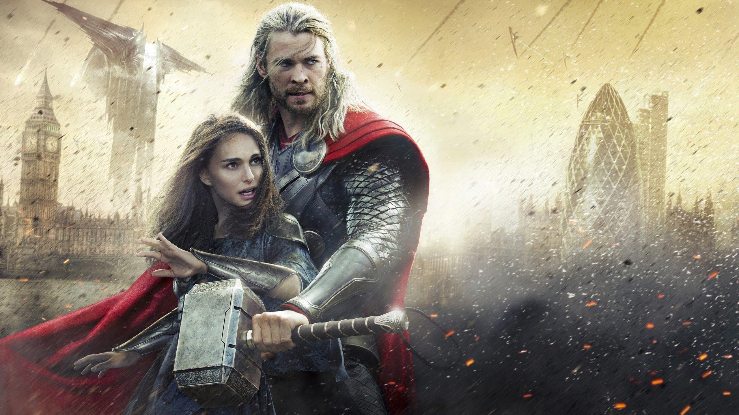 2560x1440 movies chris hemsworth natalie portman thor thor 2