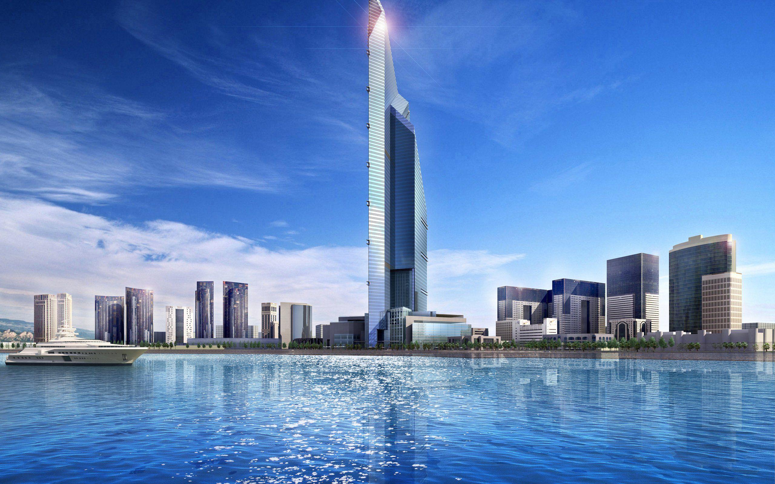 2560x1600 Sky city yacht dubai sea wallpaperx1600