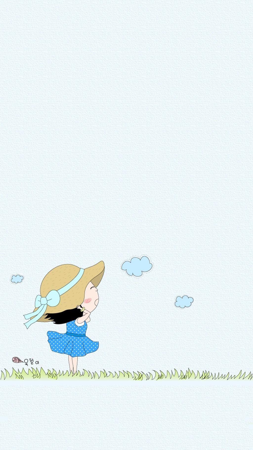 1024x1820 Korean Small Fresh Illustration, High Definition Picture