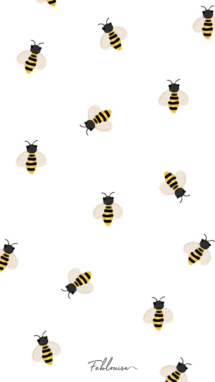 Cute Bee Flower Seamless Pattern Background Stock Vector Royalty Free  1360981430  Shutterstock