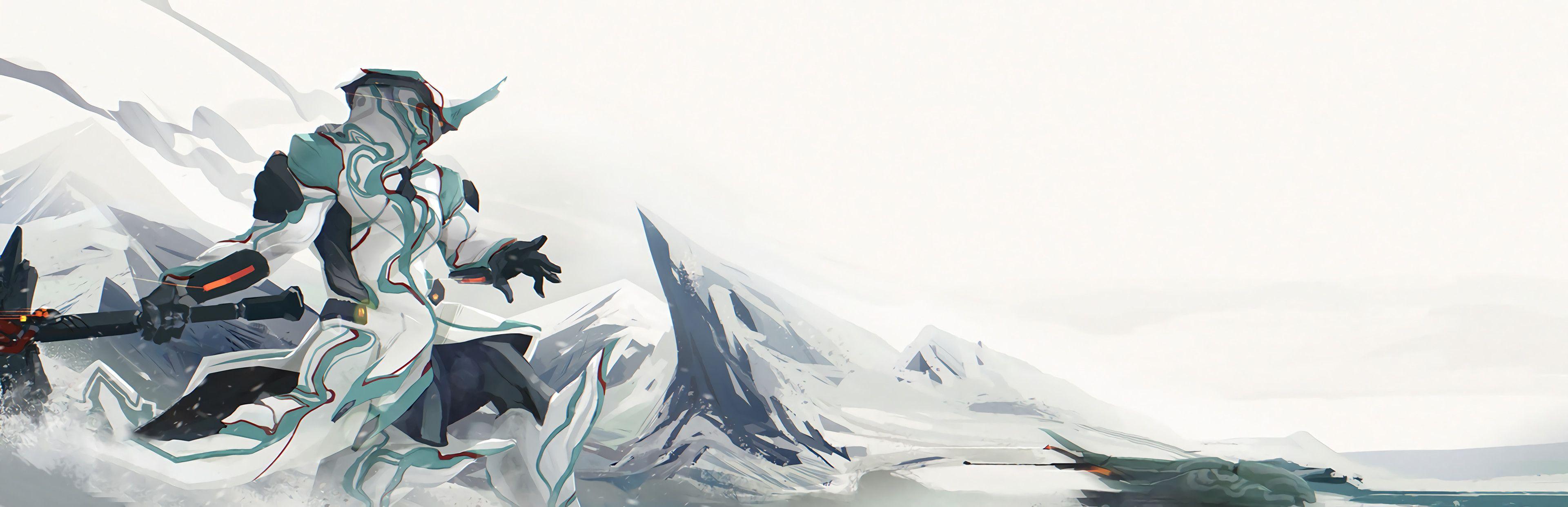 3840x1244 Warframe Frost Wallpaper