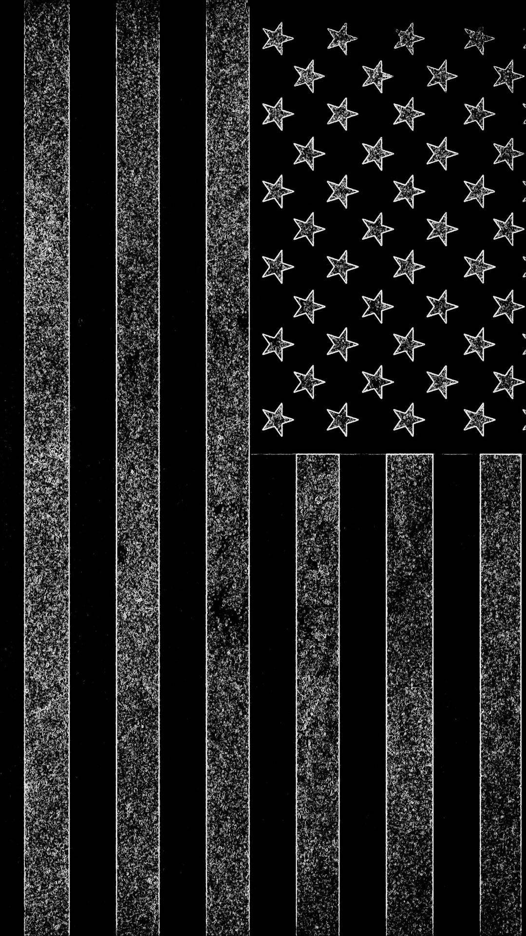American Flag Black And White Wallpaper Hd