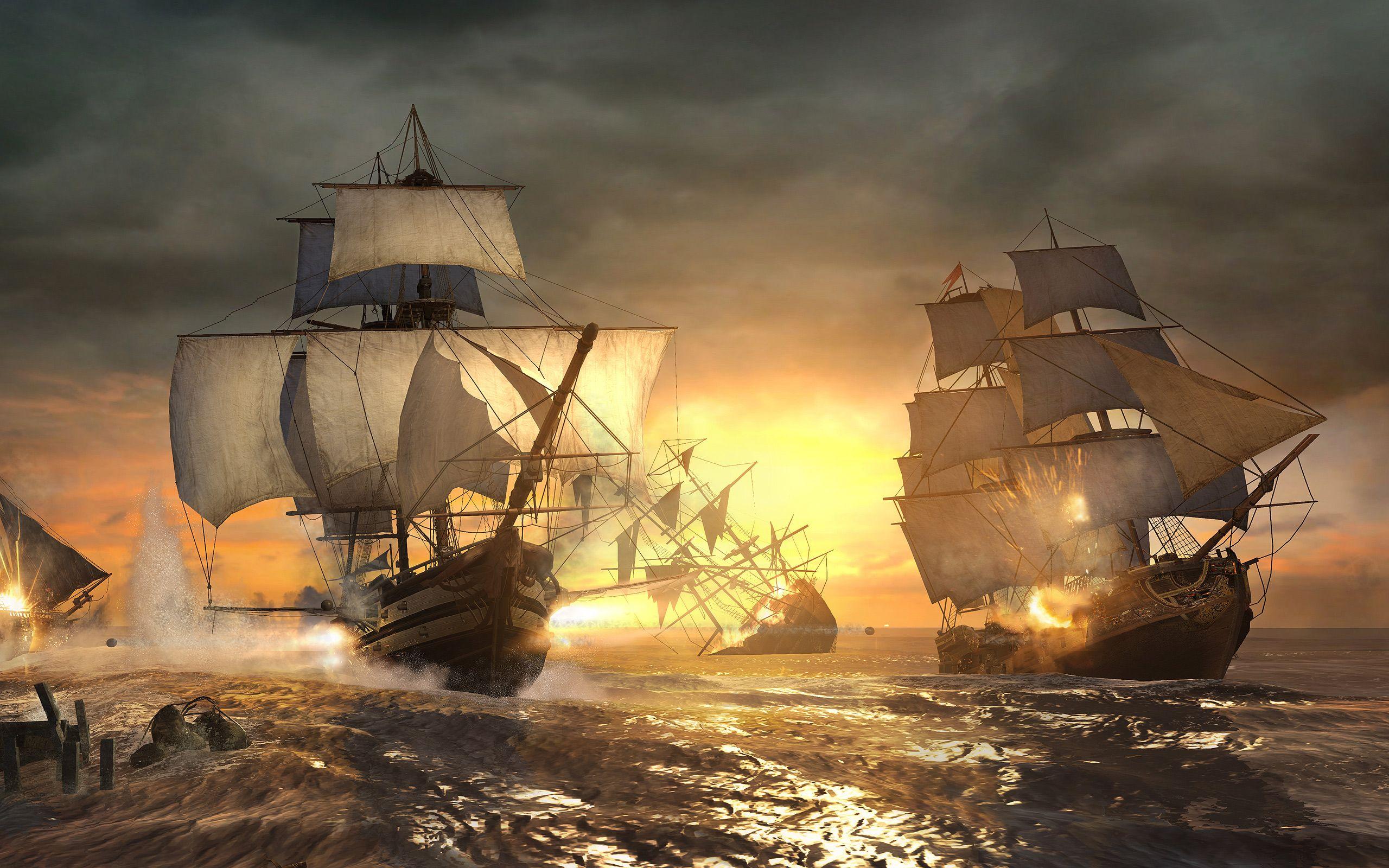 Обои на стол корабли. Ассасин Крид 3 корабль Фрегат. Пиратский Галеон сражение. Assassin's Creed морские исторические сражения. Пираты Карибского моря морской бой.